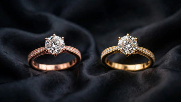 Rose gold and yellow gold jewelry