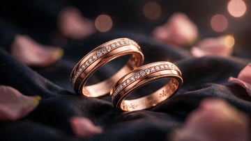 Rose gold wedding band