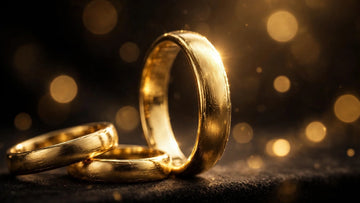 Yellow gold wedding band