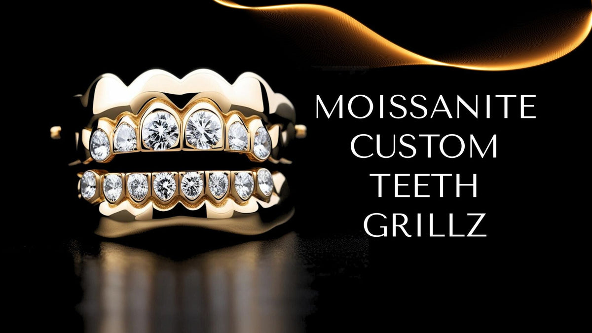 Custom moissanite teeth grillz