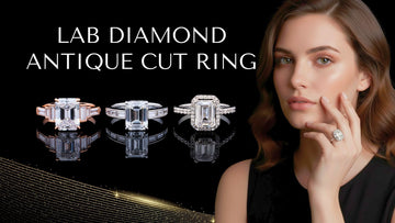 lab diamond antique cut, vintage style engagement ring, lab created Asscher cut, ethical heirloom ring, old mine cut diamond