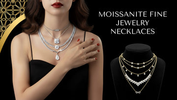 Moissanite Necklaces, Diamond Alternative Necklace, Ethical Moissanite Jewelry, Fine Moissanite Solitaire, Affordable Diamond Necklace