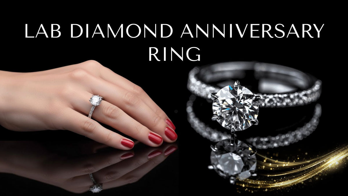 Lab grown diamond anniversary rings