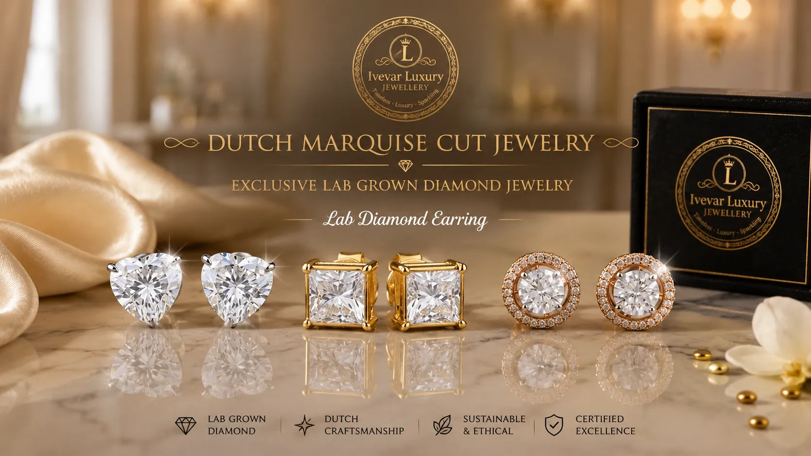 Lab Diamond Earring