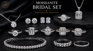 Moissanite Bridal Set