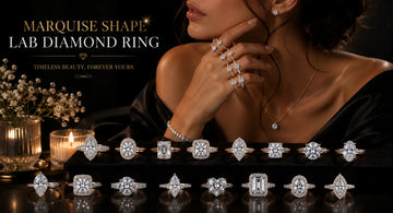 Marquise Shape Lab Diamond Ring