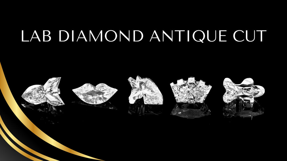 Antique cut lab grown diamonds