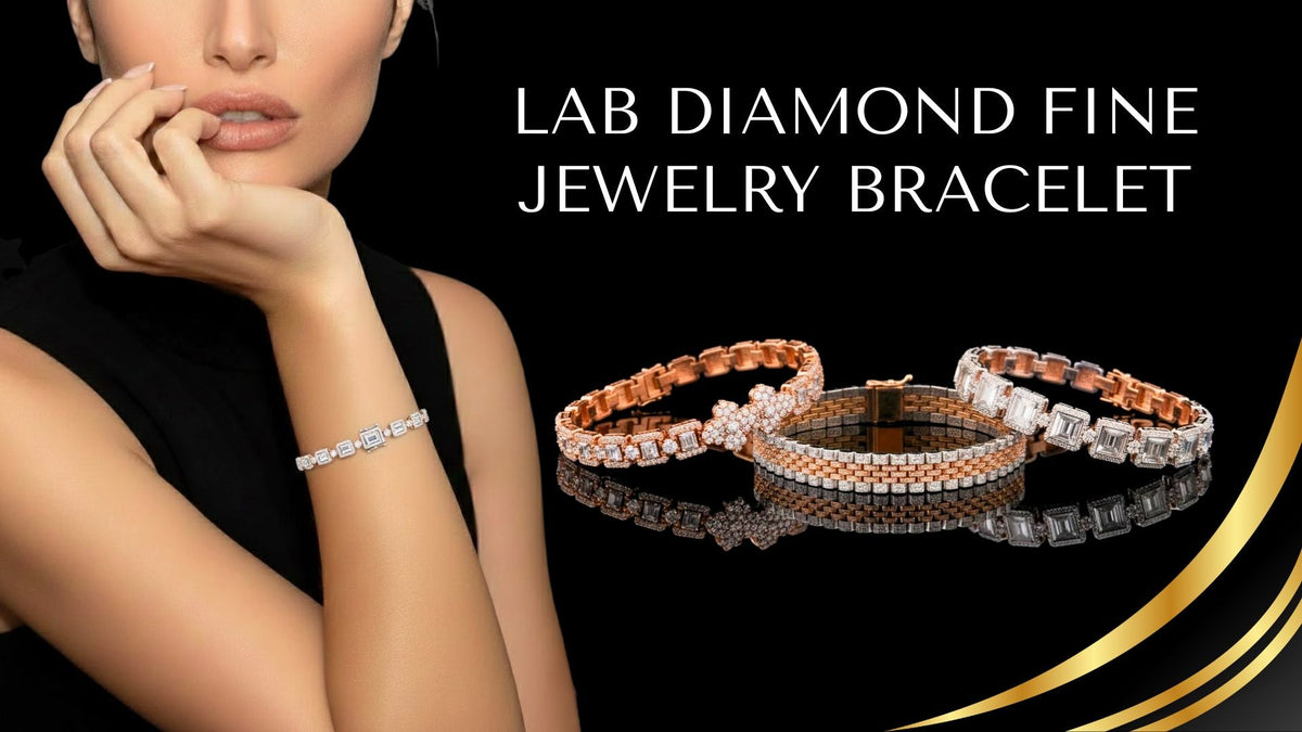 Lab grown diamond tennis bracelets
