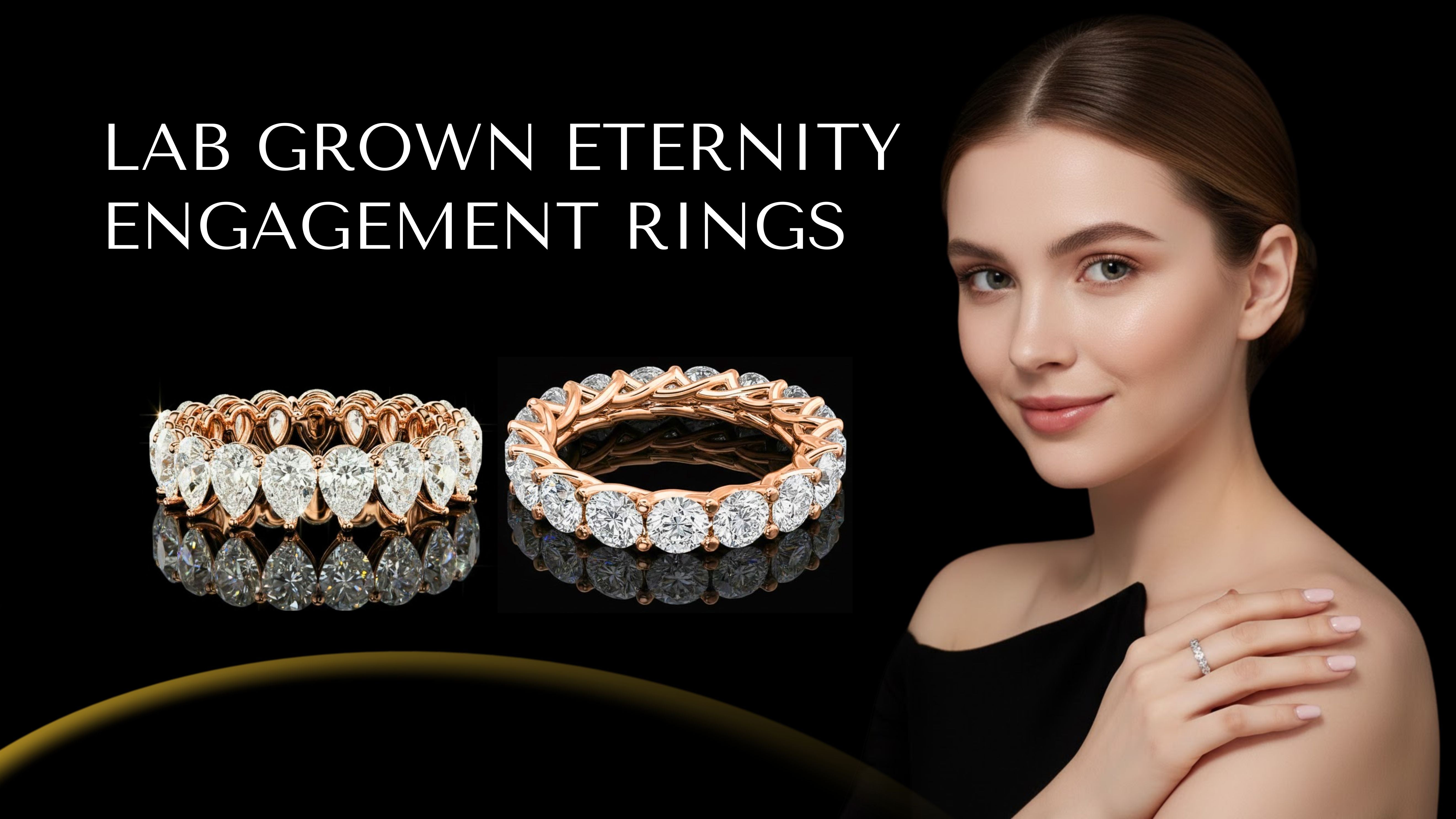 Lab Grown Eternity Engagement Rings