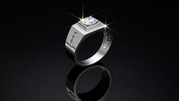 Lab Diamond Men's Fine Jewelry Ring