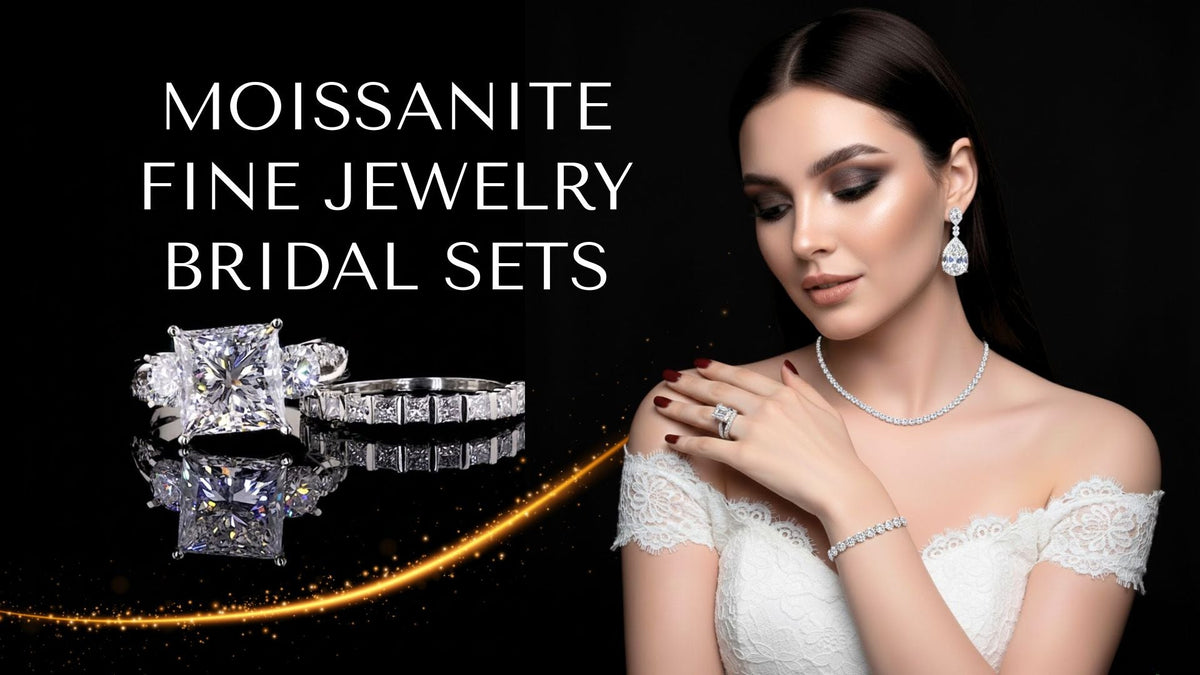 Moissanite bridal ring sets