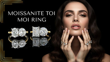 Moissanite Toi Moi Ring, Toi et Moi Engagement Ring, Two Stone Diamond Alternative, Moissanite Two Stone Ring, Ethical Toi Moi Jewelry