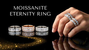 Moissanite Wedding Band