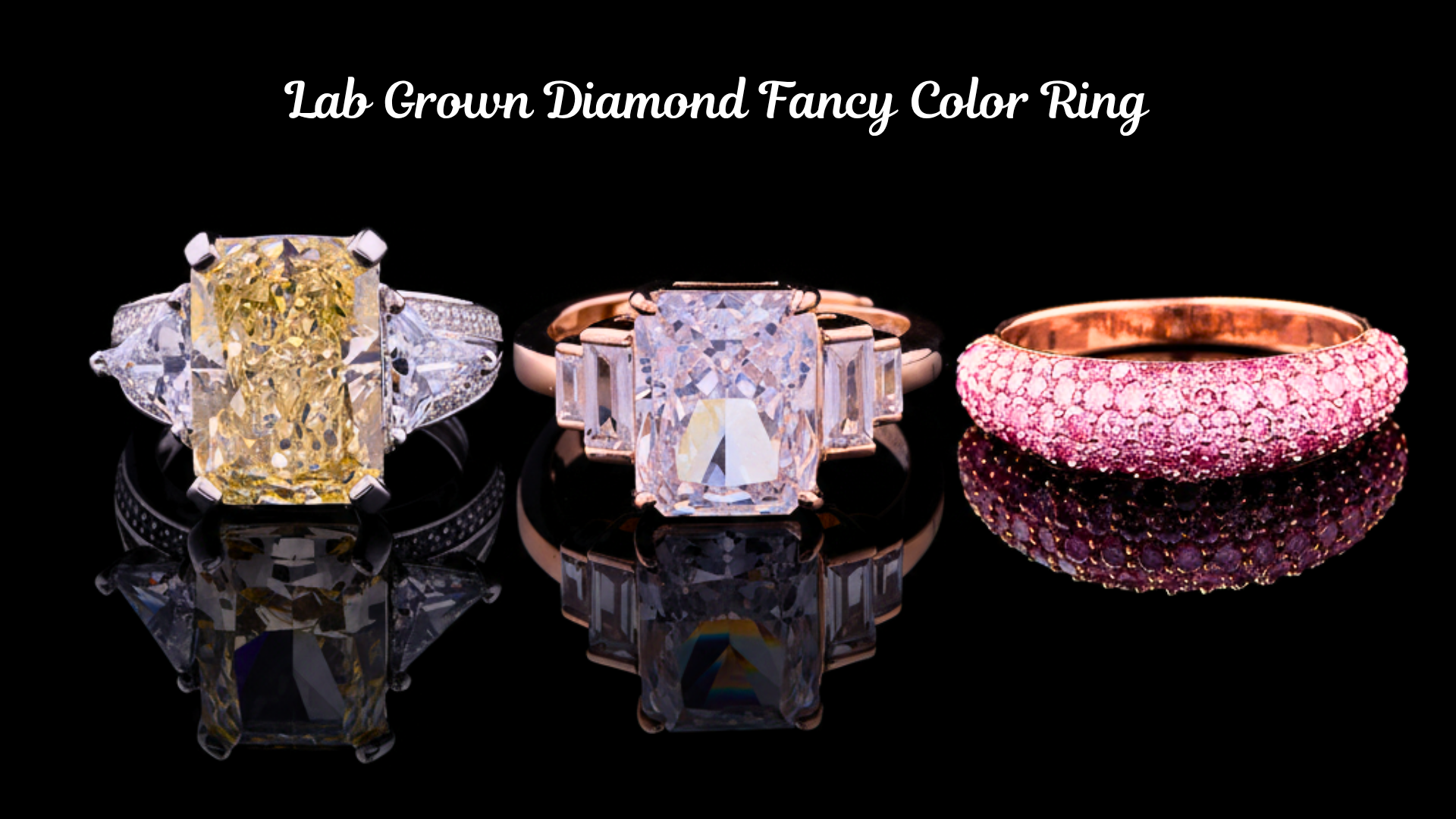 Lab Diamond Fancy Color Ring