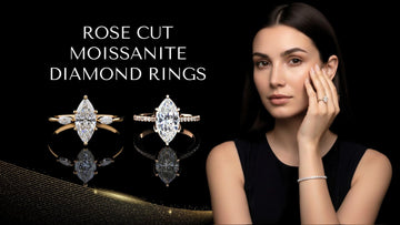 Rose Cut Moissanite Diamond Rings