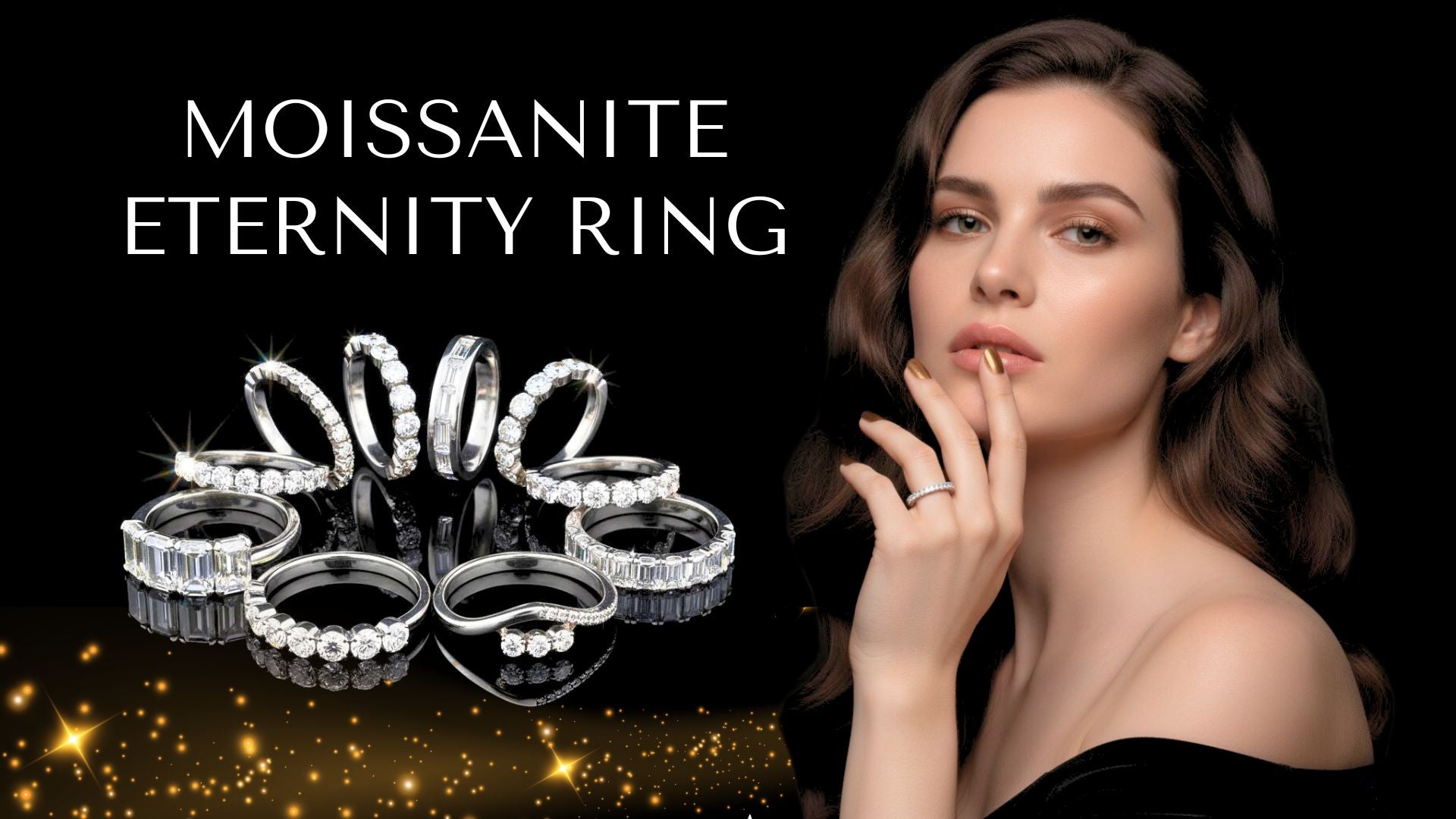 Moissanite Eternity Ring