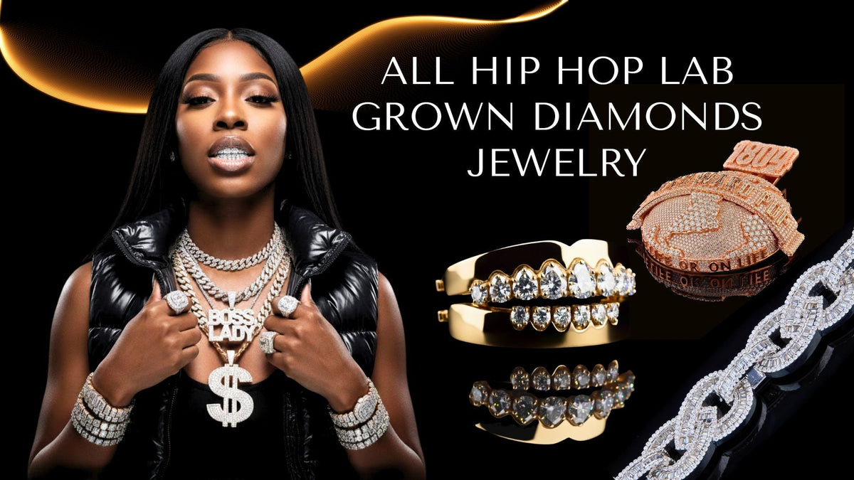 Hip hop lab grown diamond jewelry