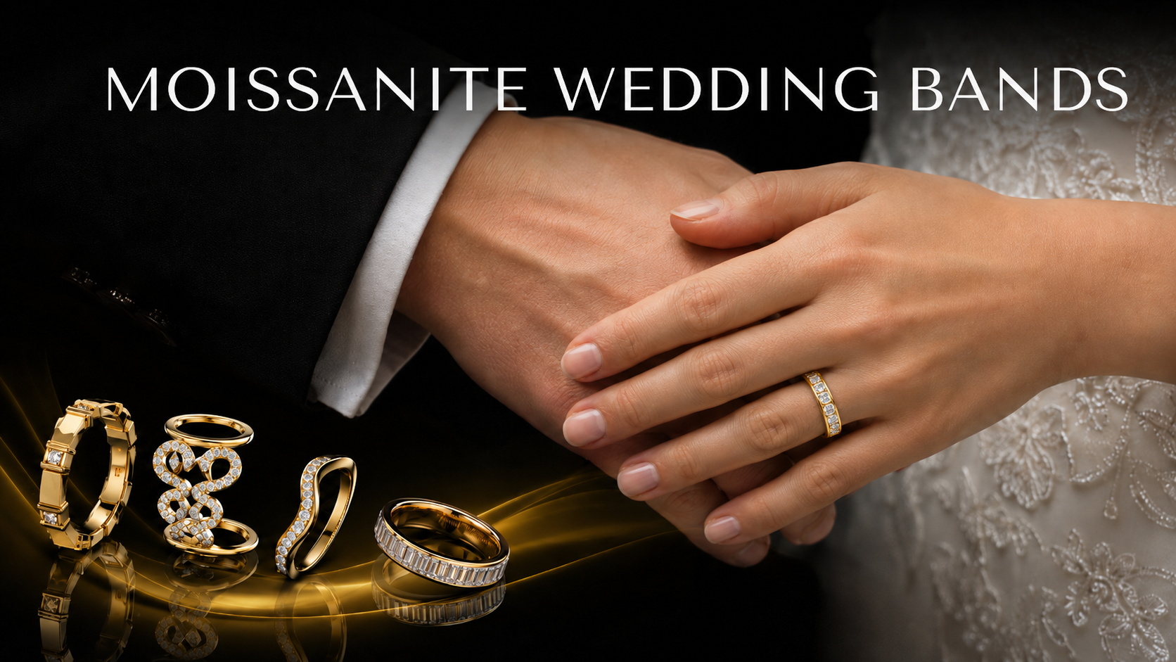 Moissanite  Wedding Bands