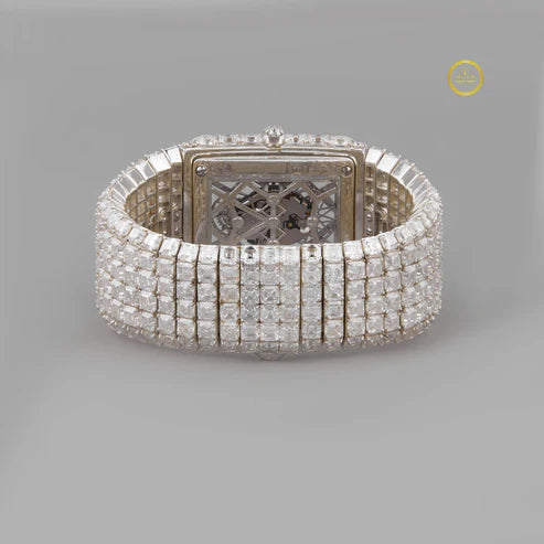 High-End Diamond Timepiece Where Power Meets Pure Elegance Asscher Diamond