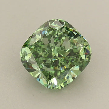 Beautiful 1.17 CT Cushion Shape Fancy Vivid Green Color VVS1 Clarity Moissanite Diamond For Open Skies