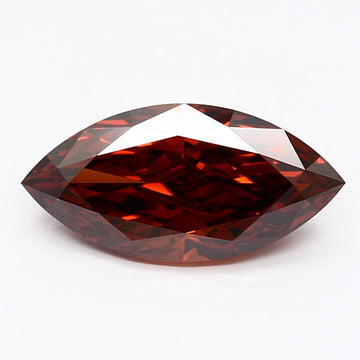 Dazzling Fancy Vivid Brownish Pink Color 2.00 CT Marquise Shape VS1 Clarity Lab grown Diamond For her Ring