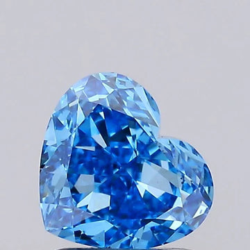 Minimalist Of 1.27 CT Heart Shape Fancy Vivid Blue Color VS2 Clarity Moissanite Diamond For In Between