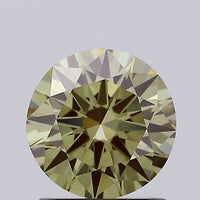 Stunning choice 1.02 CT Round Shape Fancy Vivid Green Color VS2 Clarity Lab Grown Diamond For Only Always