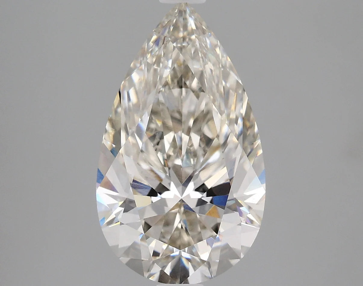 Fine 2.77 CT Pear Shape H Color VS1 Clarity Moissanite Diamond For Surprise Ring