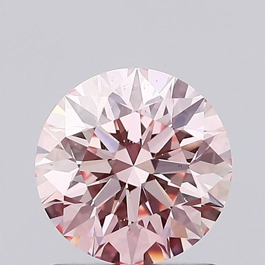 Timeless choice 1.06 CT Round Shape Fancy Intense Pink Color VS2 Clarity Lab Grown Diamond For New Song
