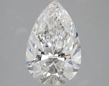 Fine 3.02 CT Pear Shape D Color VVS2 Clarity Moissanite Diamond For Wide Blue