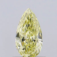 Gift 0.54 CT Pear Shape Fancy Intense Yellow Color VVS1 Clarity Moissanite Diamond For Found Time