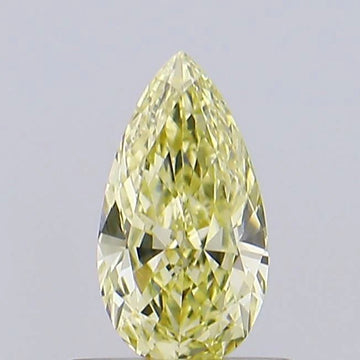 Gift 0.54 CT Pear Shape Fancy Intense Yellow Color VVS1 Clarity Moissanite Diamond For Found Time