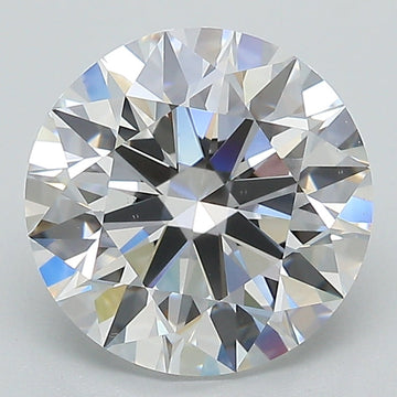 Custom Luxury 3.09 CT Round Shape D Color VS2 Clarity Moissanite Diamond For Surprise Ring