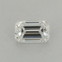 Designer Of 0.45 CT Emerald Shape D Color VS1 Clarity Moissanite Diamond For Soft Touch