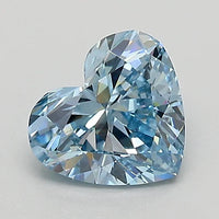 Perfect Of 1.00 CT Heart Shape Fancy Vivid Blue Color VS2 Clarity Moissanite Diamond For Her Stillness
