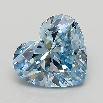 Perfect Of 1.00 CT Heart Shape Fancy Vivid Blue Color VS2 Clarity Moissanite Diamond For Her Stillness