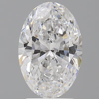 Premium 2.10 CT Oval Shape D Color VVS2 Clarity Lab grown Diamond For Gift