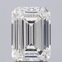 Shiny 2.05 CT Emerald Shape H Color SI1 Clarity Moissanite Diamond For Wedding Ring