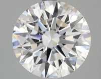 Elegant 4.10 CT Round Shape E Color VVS2 Clarity Lab grown Diamond For Custom Ring