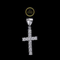 Custom Iced-Out Cross Pendant Lab Grown Diamond Hip Hop Jewelry