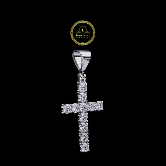 Custom Iced-Out Cross Pendant Hip Hop Jewelry