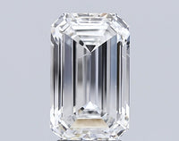 Elegant 3.00 CT Emerald Shape E Color SI1 Clarity Lab grown Diamond For Gift Ring