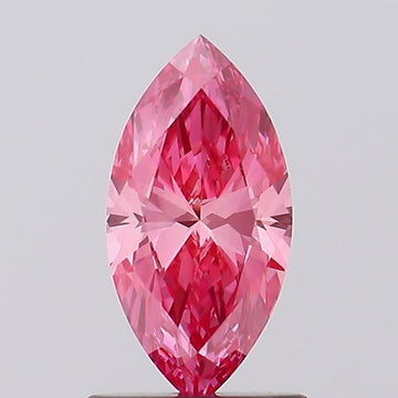 Premium Of 0.85 CT Marquise Shape Fancy Vivid Pink Color VS1 Clarity Lab Grown Diamond For Her Voice