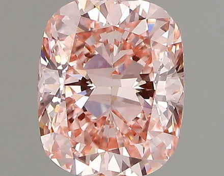 1.02 Ct Cushion Cut Fancy Vivid Pink Moissanite - VVS1 Clarity