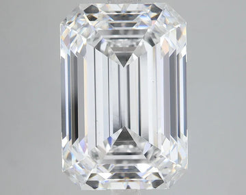 Brilliant 7.04 CT Emerald Shape D Color VS1 Clarity Moissanite Diamond For True Grace