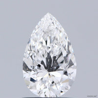 Elegant Of 1.02 CT Pear Shape E Color VS1 Clarity Lab grown Diamond For Gift Ring