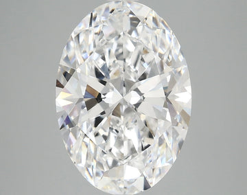 Sustainable 6.07 CT Oval Shape D Color VS1 Clarity Lab Grown Diamond For Anniversary Ring