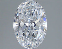 Premium 1.60 CT Oval Shape D Color VVS1 Clarity Lab grown Diamond For Custom Ring