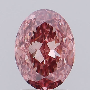 Beautiful Of 2.15 CT Oval Shape Fancy Intense Pink Color VS2 Clarity Lab Grown Diamond For Hidden Glow