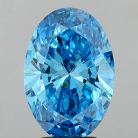 Stylish Of 4.00 CT Oval Shape Fancy Vivid Blue Color VS2 Clarity Moissanite Diamond For Her Words
